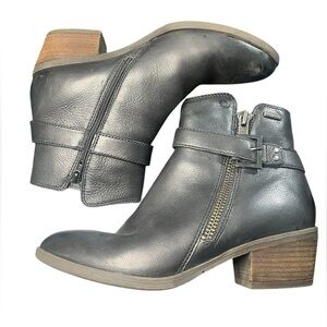 Josef Seibel size 40 (womens9-9.5) black ankle booties